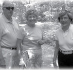 Al ’55 and Marty Vlerebome ’57, and Jan ’57 taken at Hocking Hills State Park, July 2008