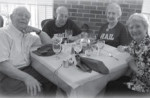 L-R: Tom Stover, Dave Weisman,  Edie Weisman, Sue Stover ’57